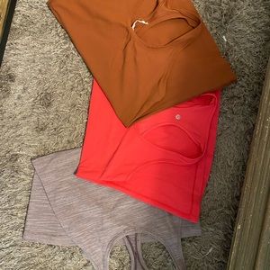 3 lululemon racer back tanks. sold individual or together